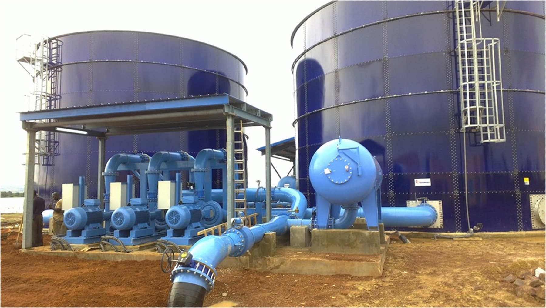 Station de traitement d'eau potable réalisée par BUILDERS au Mali