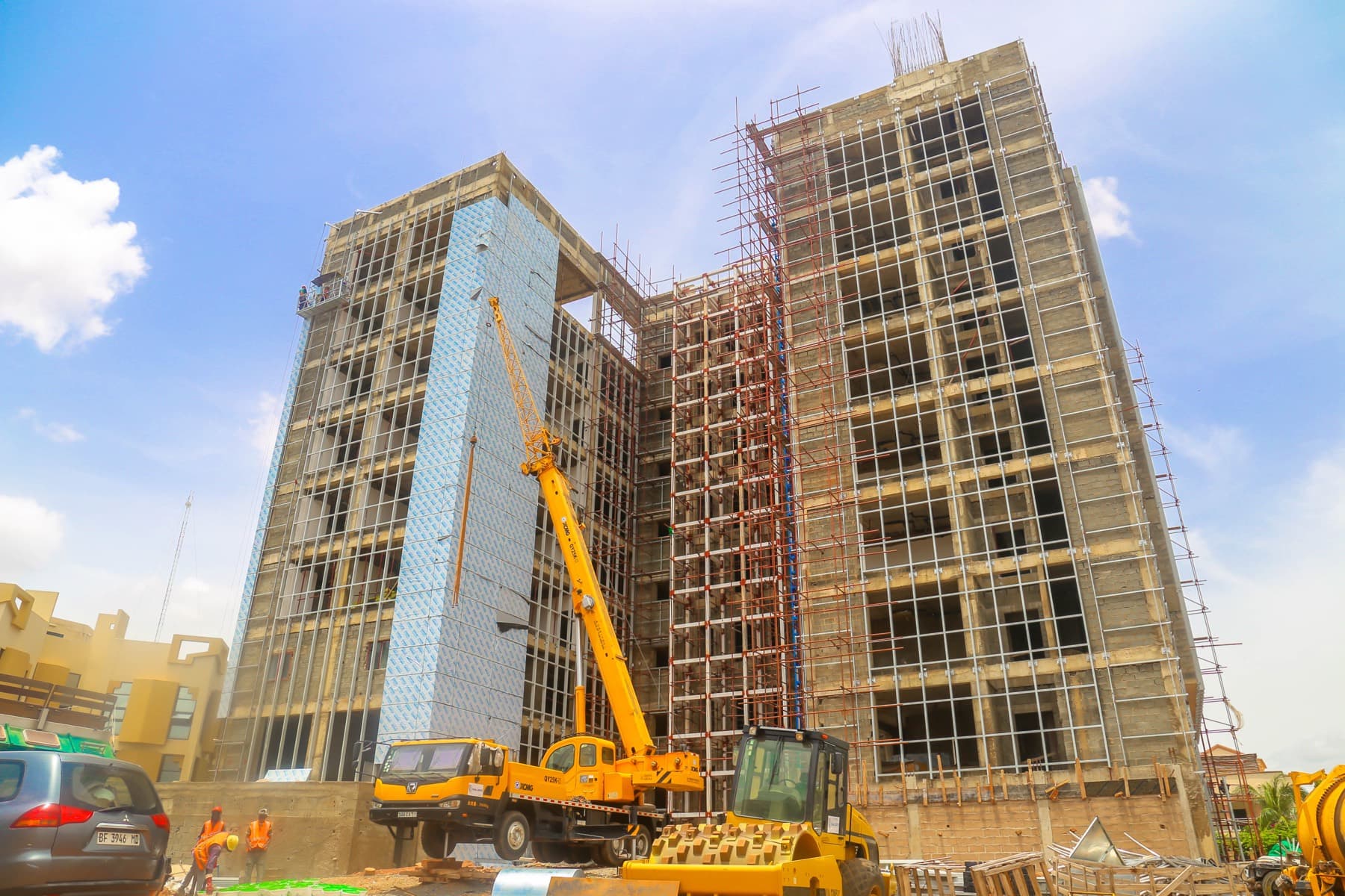 Structure et échafaudages du siège d'IBI Group