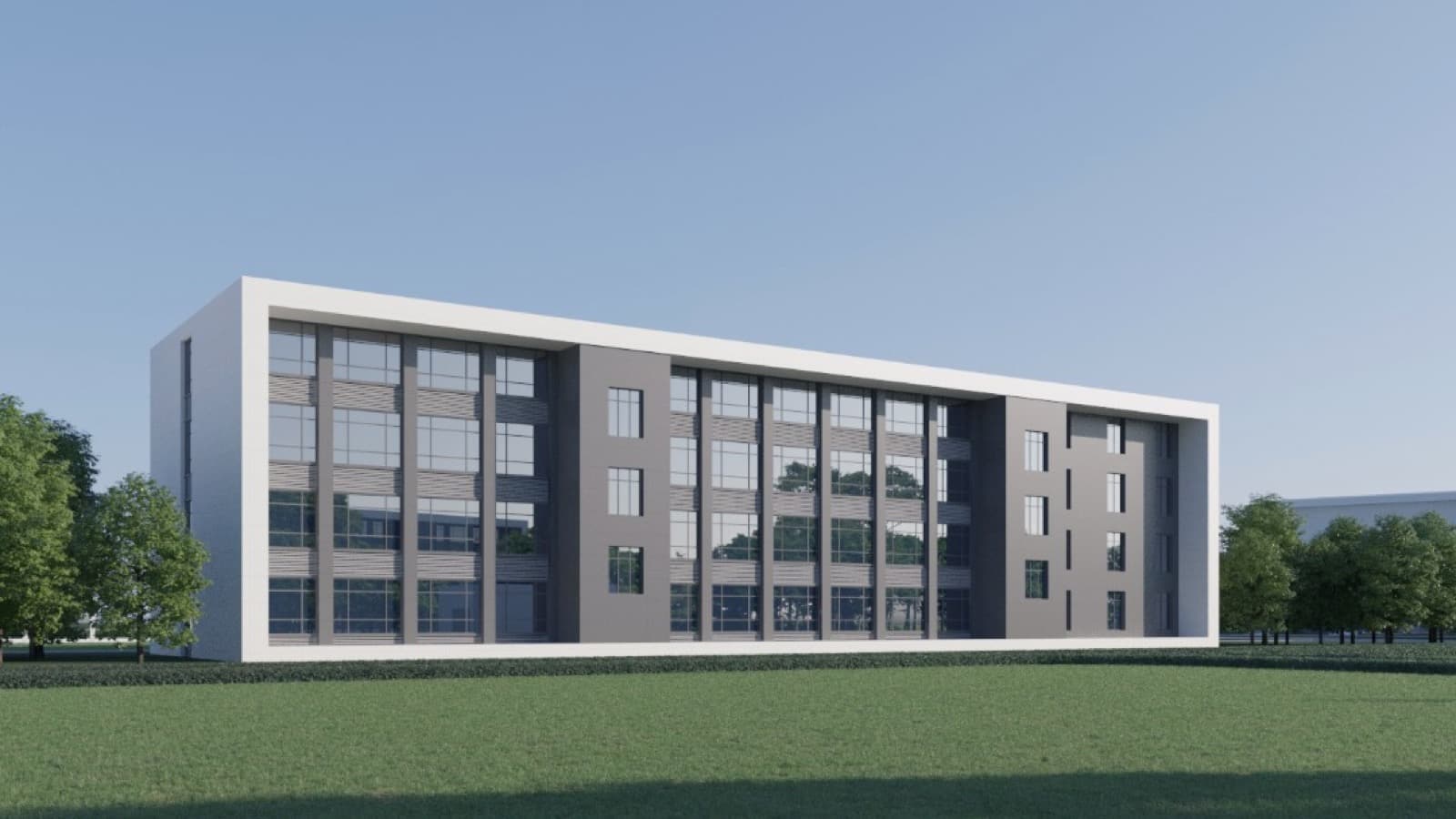 Perspective 3D d'une cité-dortoir