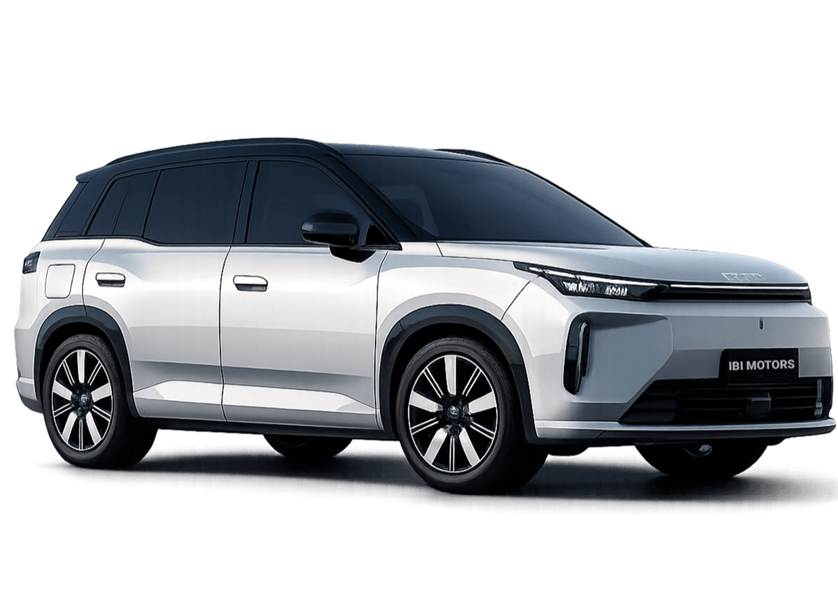 SUV familial électrique IBI Motors, gris argent