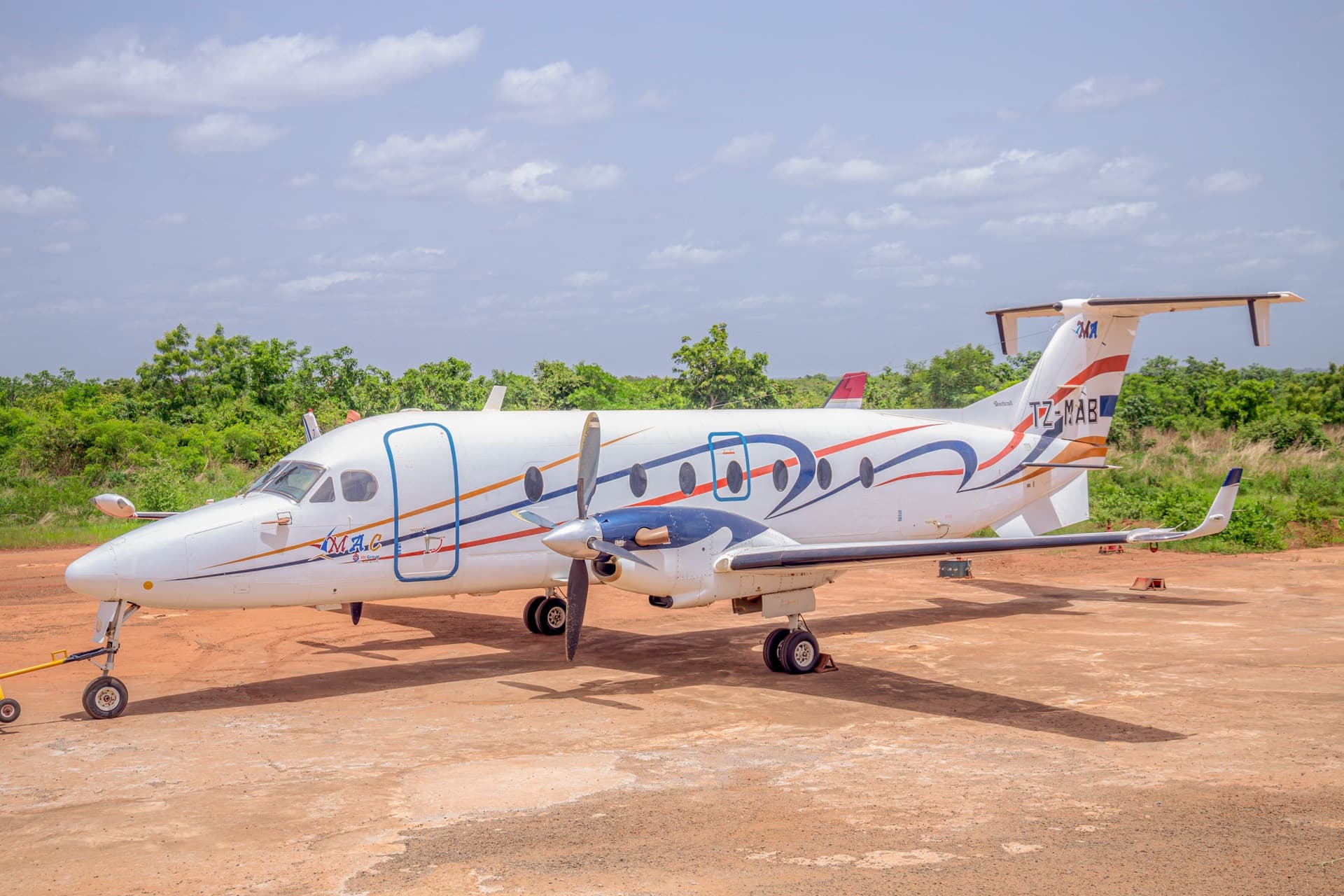 Beech 1900 de Malian Aero Company sur le tarmac
