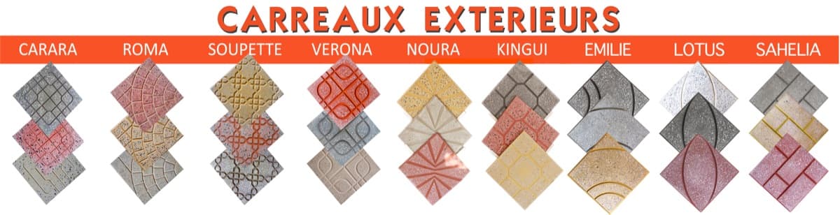 Gamme de carreaux extérieurs STONES