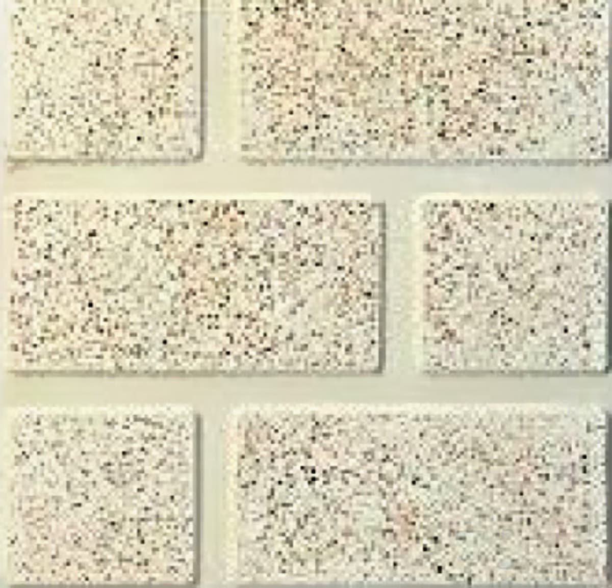 Carreau en marbre terrazzo, motif décoratif